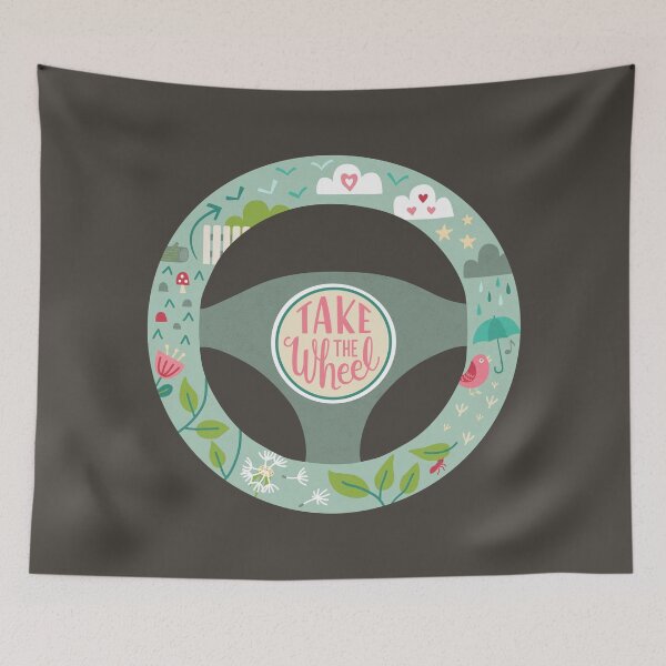 Item preview, Take the Wheel Choose Your Path Inspirational Quote designed and sold by Mandy Porta LLC.