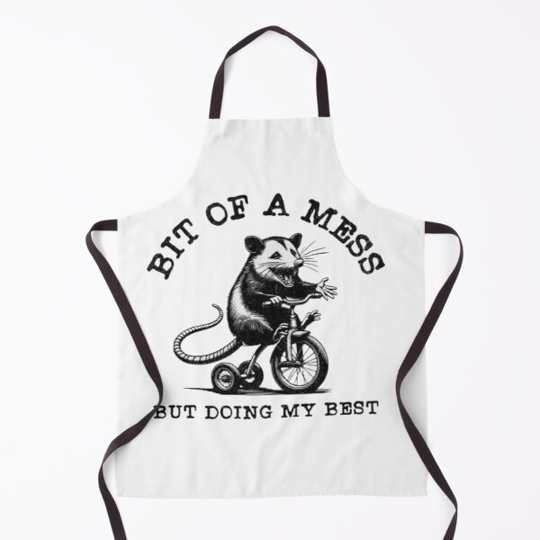 Item preview, Funny Opossum Kind of a Mess But Doing My Best Vintage Meme | Cute Possum Humor Gift designed and sold by Mahdi Barigou.