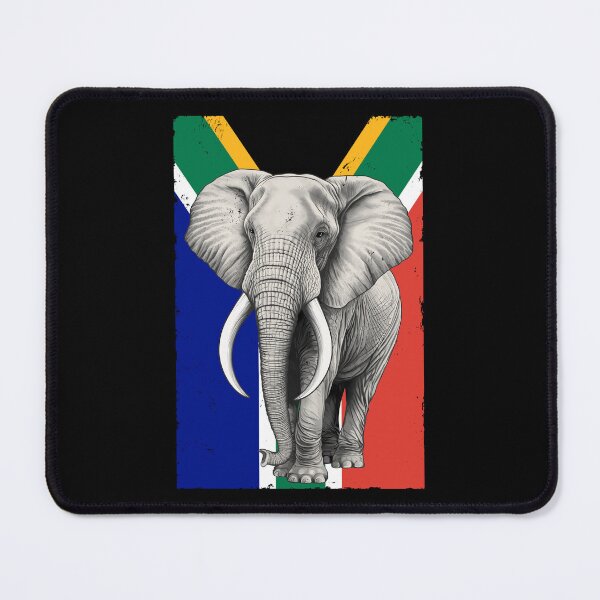 Item preview, Elephant Flag of South Africa designed and sold by NicGrayGraphic.