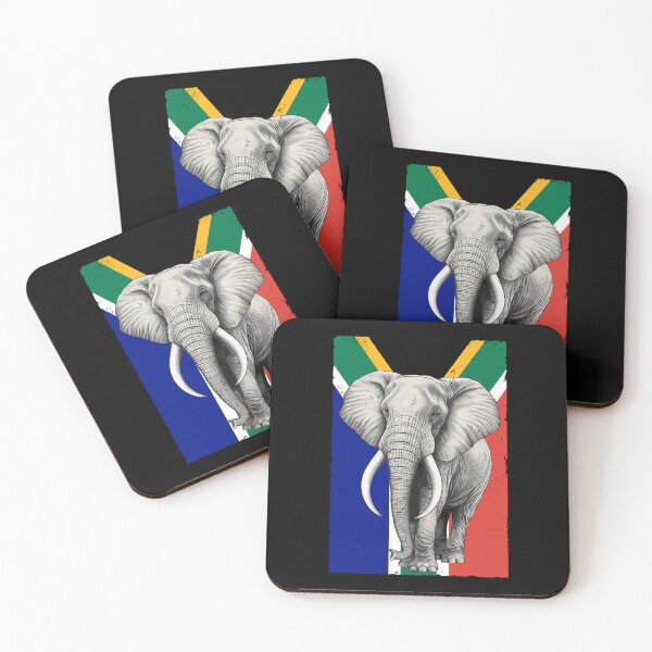 Item preview, Elephant Flag of South Africa designed and sold by NicGrayGraphic.