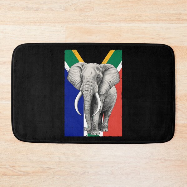 Item preview, Elephant Flag of South Africa designed and sold by NicGrayGraphic.