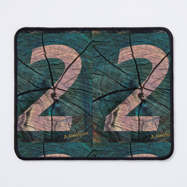 Item preview, ⁠Cracking Teal Woodgrain Number Two Axiom designed and sold by NornAxiom.