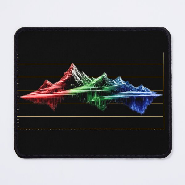 Item preview, RGB Mountain Range designed and sold by PostHasteCo.