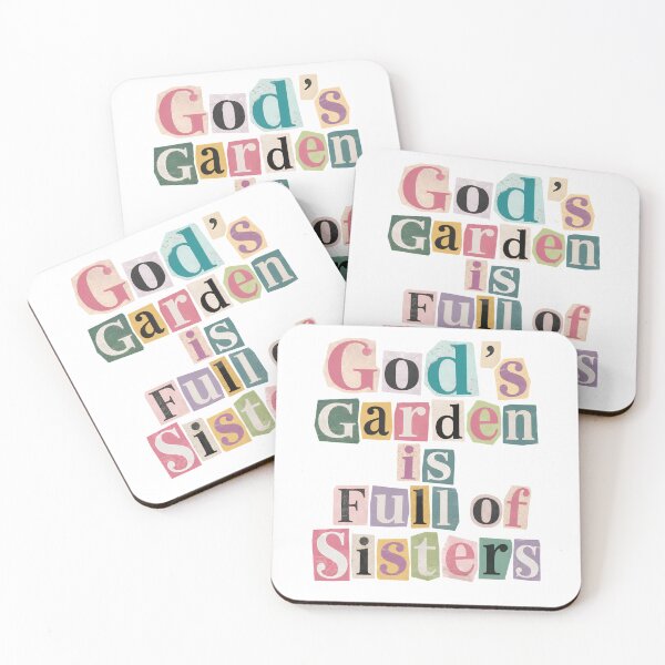 Item preview, God’s Garden Is Full of Sisters | Christian Women’s Fellowship | Vintage Typography Faith Design designed and sold by Jas-Mine Croche & More LLC.
