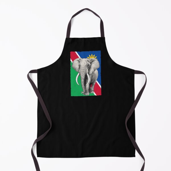Item preview, Elephant Flag of Namibia designed and sold by NicGrayGraphic.