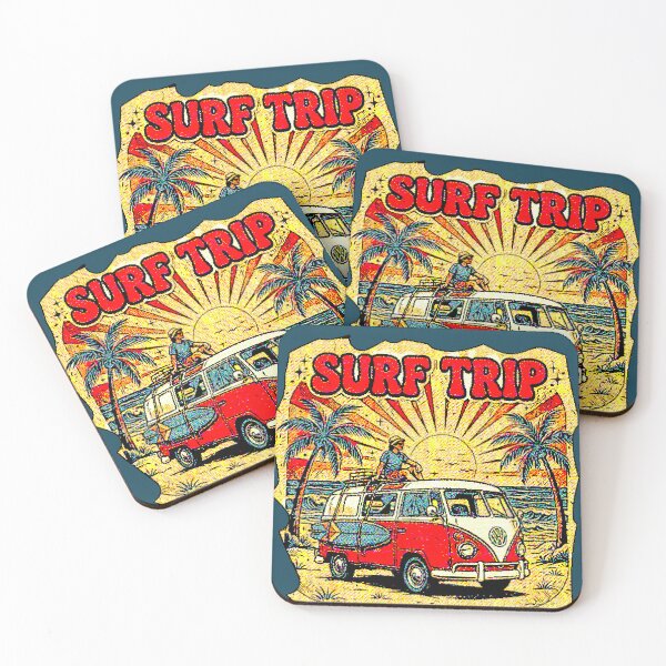 Item preview, Vintage Surf Trip | Retro VW Bus on the Beach designed and sold by AstronautMerch.