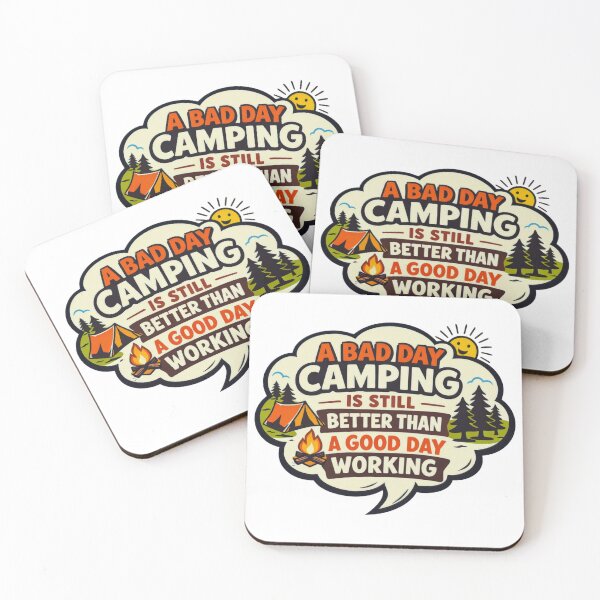 Item preview, A Bad Day Camping Is Still Better Than a Good Day Working – Funny Comic Camping Design designed and sold by GabeMountainArt.