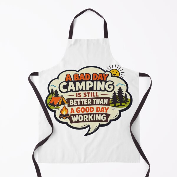 Item preview, A Bad Day Camping Is Still Better Than a Good Day Working – Funny Comic Camping Design designed and sold by GabeMountainArt.