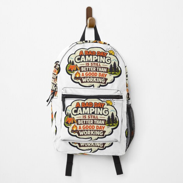 Item preview, A Bad Day Camping Is Still Better Than a Good Day Working – Funny Comic Camping Design designed and sold by GabeMountainArt.