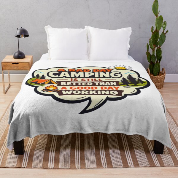 Item preview, A Bad Day Camping Is Still Better Than a Good Day Working – Funny Comic Camping Design designed and sold by GabeMountainArt.
