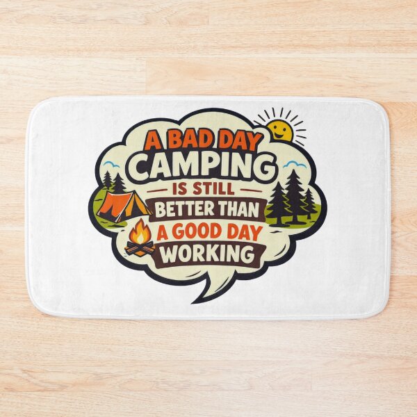 Item preview, A Bad Day Camping Is Still Better Than a Good Day Working – Funny Comic Camping Design designed and sold by GabeMountainArt.