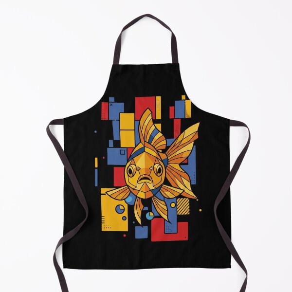Item preview, Funny Gold Fish Colorful Blocks Geometric Art Boys Girls Kids designed and sold by FurryHavenPH.