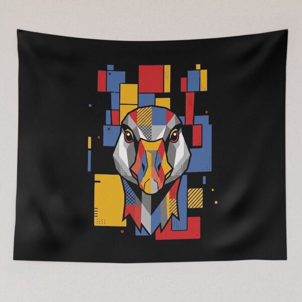 Item preview, Funny Goose Colorful Blocks Geometric Art Boys Girls Kids designed and sold by FurryHavenPH.