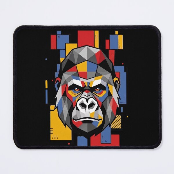 Item preview, Funny Gorilla Colorful Blocks Geometric Art Boys Girls Kids designed and sold by FurryHavenPH.