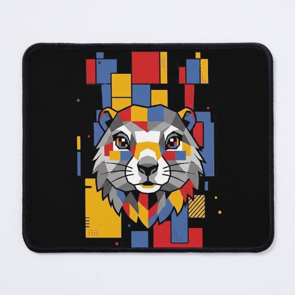 Item preview, Funny Groundhog Colorful Blocks Geometric Art Boys Girls Kids designed and sold by FurryHavenPH.
