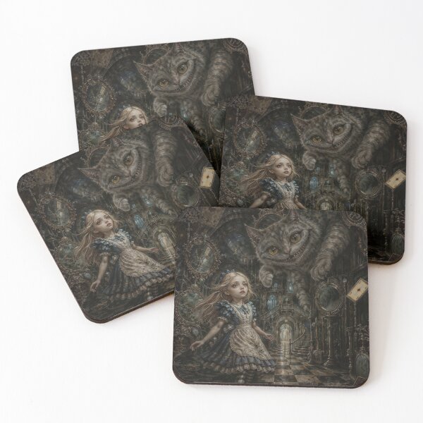 Item preview, Alice in Wonderland Dark Fantasy Illustration designed and sold by AliceWhiteDF.