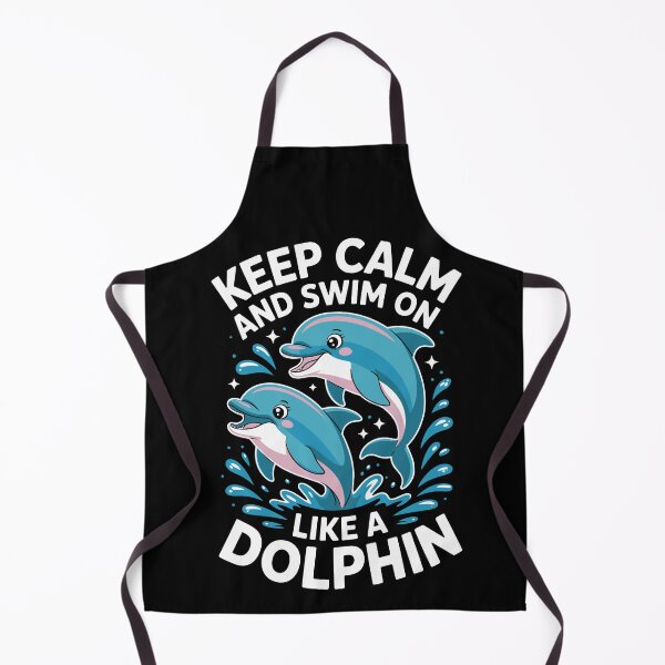 Item preview, KEEP CALM AND SWIM ON LIKE A DOLPHIN designed and sold by jkrphoto.