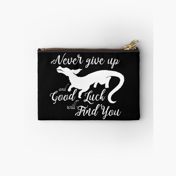 Item preview, Never Give Up and Good Luck Will Find You - Falcor Luck Dragon Quote designed and sold by stacree.