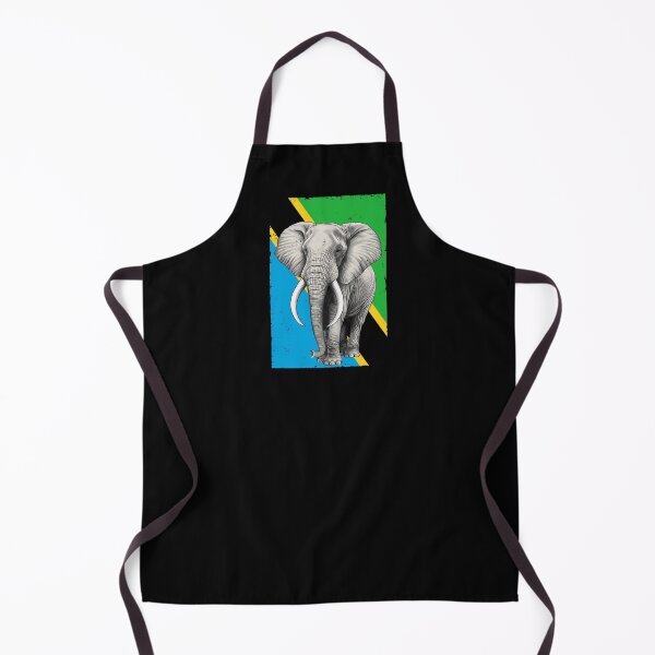 Item preview, Elephant Flag of Tanzania designed and sold by NicGrayGraphic.
