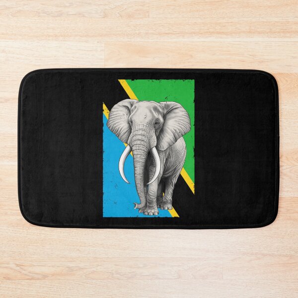 Item preview, Elephant Flag of Tanzania designed and sold by NicGrayGraphic.