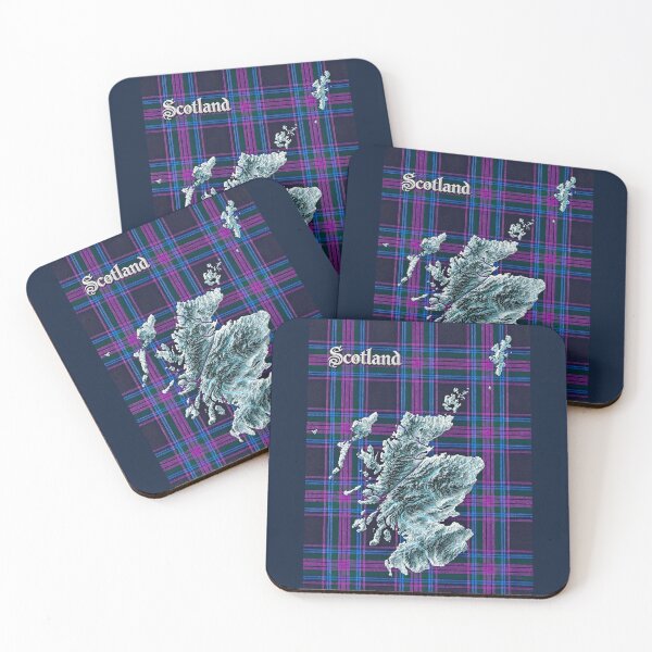 Item preview, Scotland Map and Clan Tartan designed and sold by davidelder.