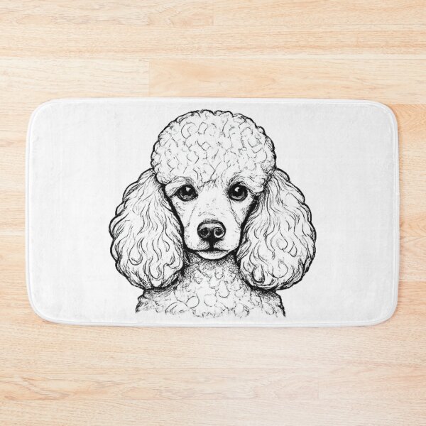 Item preview, Poodle Line Art | Elegant Black & White Dog Portrait | Premium Pet Illustration designed and sold by zenithviv.