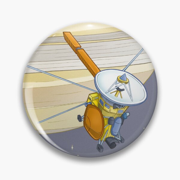 Item preview, Cassini Huygens Spacecraft - Nasa Fan Art Illustration  designed and sold by stacree.