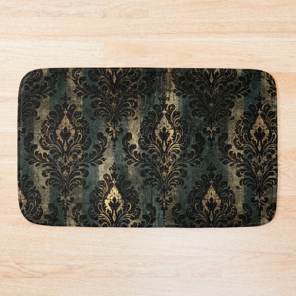 Item preview, Weathered Teal Damask on Rusted Metal designed and sold by Piotrek0001.