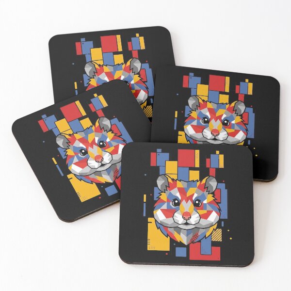 Item preview, Funny Hamster Colorful Blocks Geometric Art Boys Girls Kids designed and sold by FurryHavenPH.