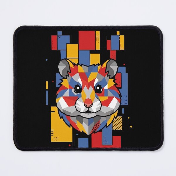 Item preview, Funny Hamster Colorful Blocks Geometric Art Boys Girls Kids designed and sold by FurryHavenPH.