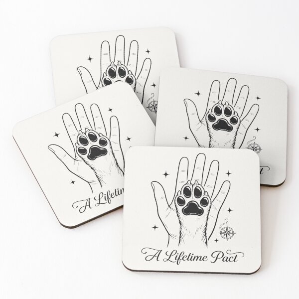 Item preview, A Lifetime Pact Holding Paws Illustration designed and sold by Safe Haven Pets.