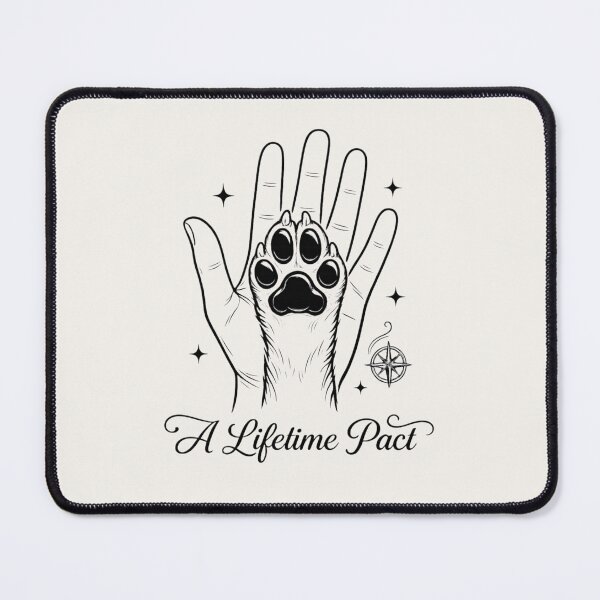 Item preview, A Lifetime Pact Holding Paws Illustration designed and sold by Safe Haven Pets.