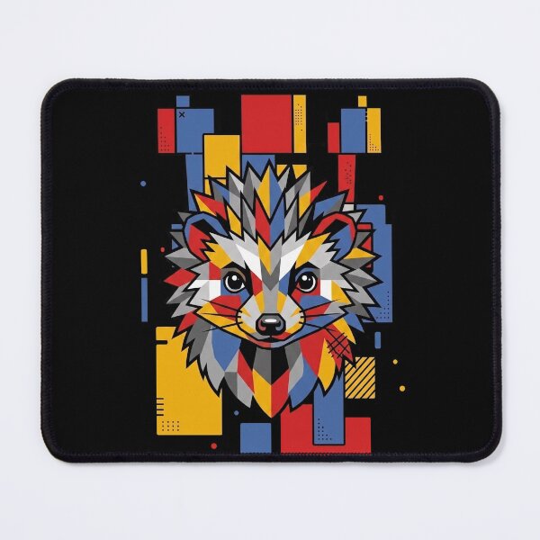 Item preview, Funny Hedgehog Colorful Blocks Geometric Art Boys Girls Kids designed and sold by FurryHavenPH.