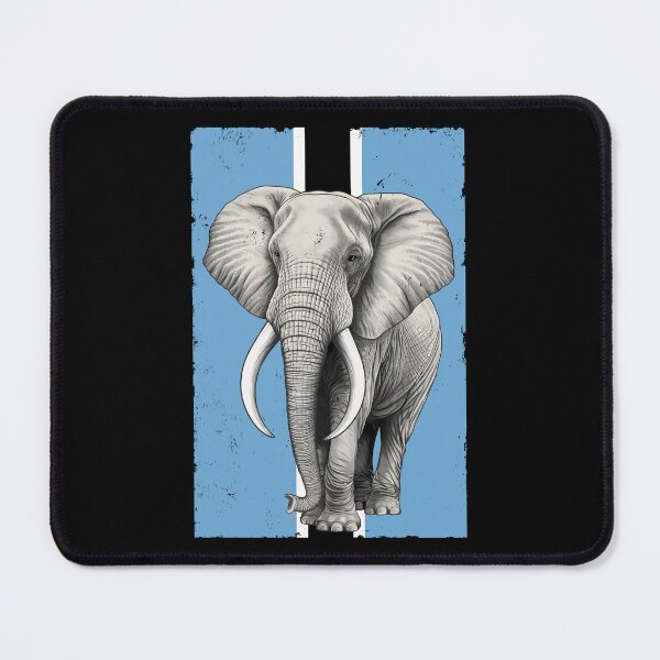 Item preview, Elephant Flag of Botswana designed and sold by NicGrayGraphic.