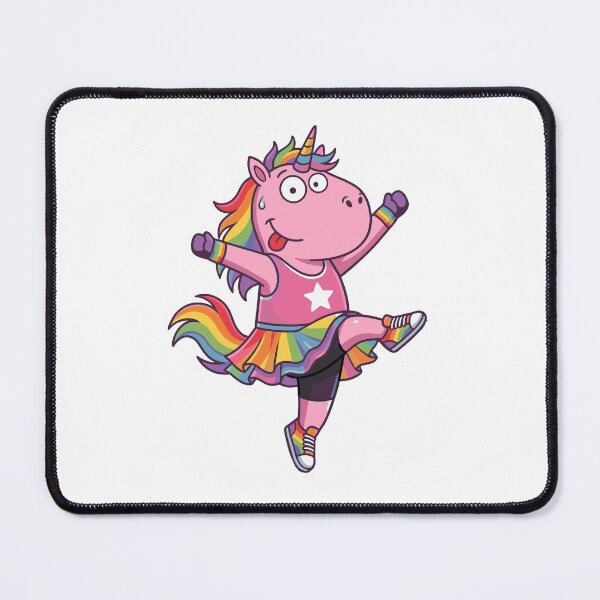 Item preview, Cute pink unicorn Dancing Rainbow design, Sports Gift designed and sold by BobaTeeStore.