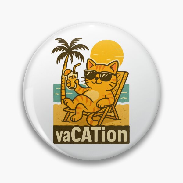 Artikelvorschau, vaCATion – Lustiges Katzen Strand Shirt für Sommer und Urlaub entworfen und verkauft von SVALANART.