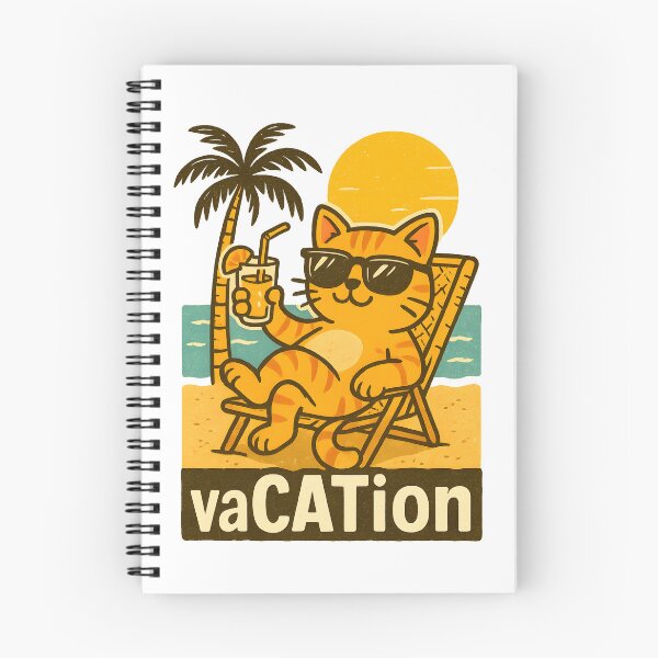 Item preview, vaCATion – Funny Beach Cat Vacation Shirt for Cat Lovers designed and sold by SVALANART.