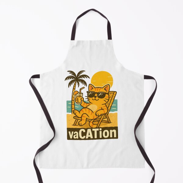Artikelvorschau, vaCATion – Lustiges Katzen Strand Shirt für Sommer und Urlaub entworfen und verkauft von SVALANART.
