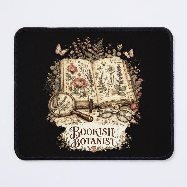 Item preview, Bookish Botanist Vintage Botanical Book | Dark Academia Cottagecore Aesthetic Floral Graphic Art designed and sold by WillCraftx.
