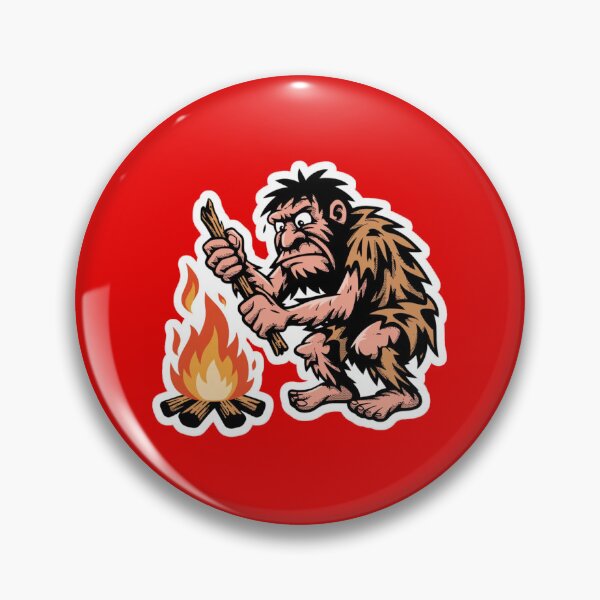Item preview, A prehistoric caveman trying to light a fire  designed and sold by 123ks.