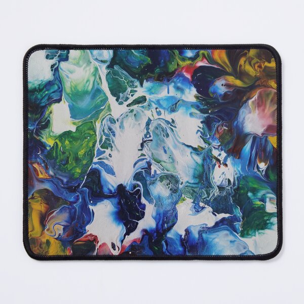 Item preview, Vibrant Ocean Wave Abstract Fluid Art Acrylic Pour designed and sold by MyArtYourProducts.