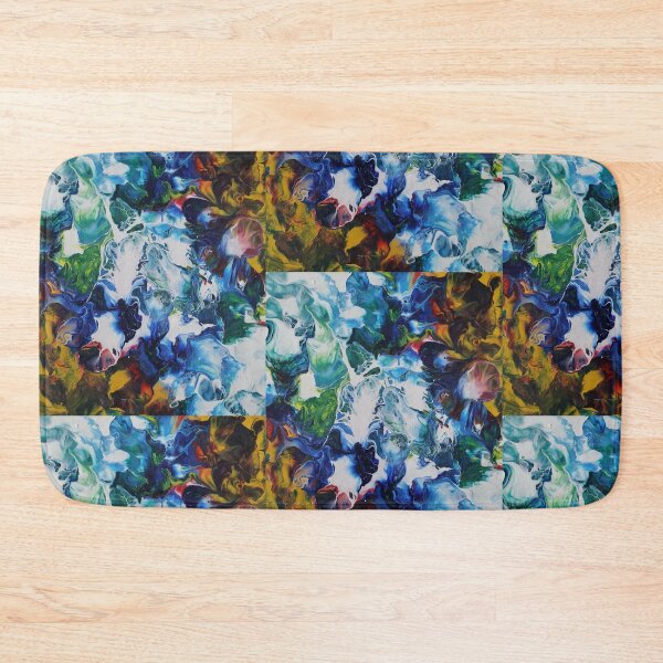 Item preview, Vibrant Ocean Wave Abstract Fluid Art Acrylic Pour designed and sold by MyArtYourProducts.
