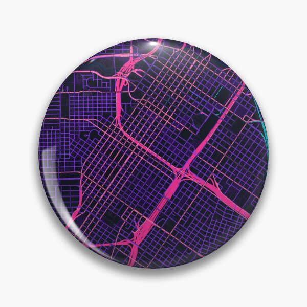 Item preview, Houston Neon Street Map Poster, Purple Blue Texas Wall Art designed and sold by LASTIQUE-dd.