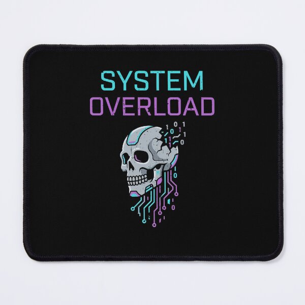 Item preview, System Overload Cyberpunk Skull Circuit Art designed and sold by crouchingpixel.