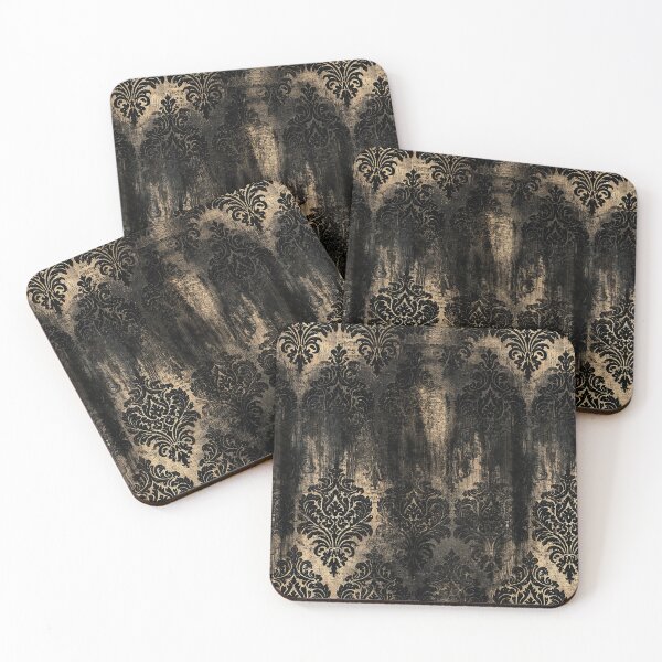 Item preview, Gothic Damask on Charred Industrial Metal designed and sold by Piotrek0001.