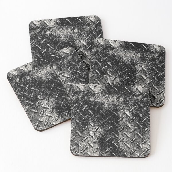 Item preview, Distressed Silver Diamond Plate Steel designed and sold by Piotrek0001.