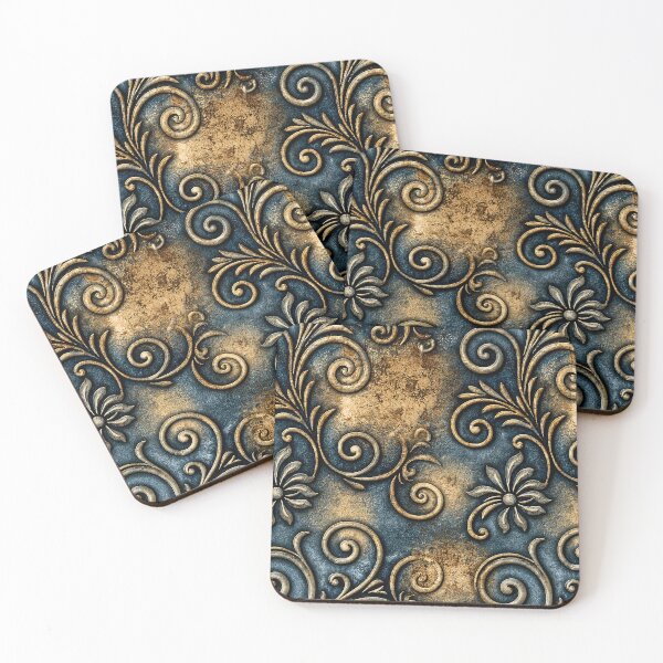 Item preview, Antique Gold Damask on Patina Rust designed and sold by Piotrek0001.