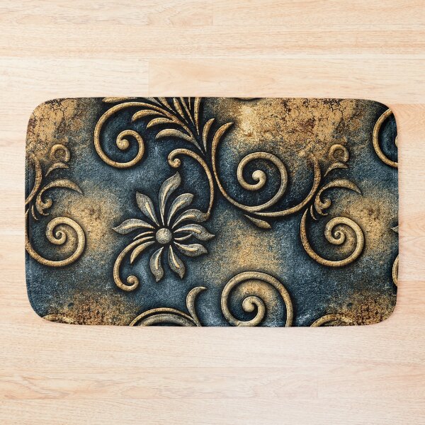 Item preview, Antique Gold Damask on Patina Rust designed and sold by Piotrek0001.