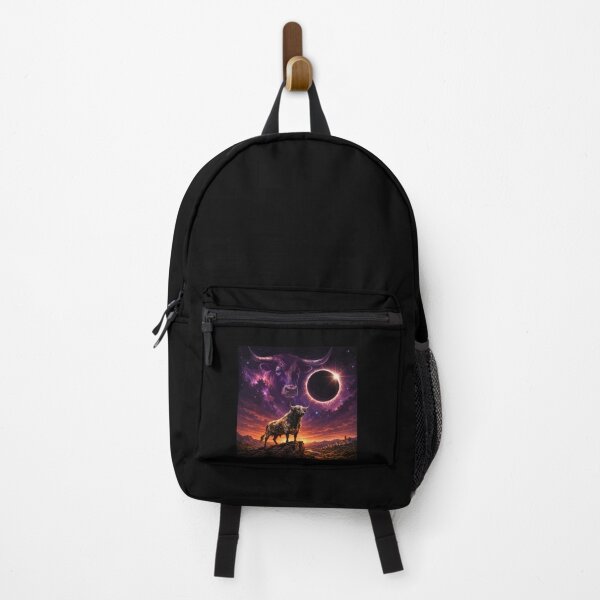 Item preview, Cosmic Total Solar Eclipse Spanish Bull Galaxy Landscape Art designed and sold by DreamPup.
