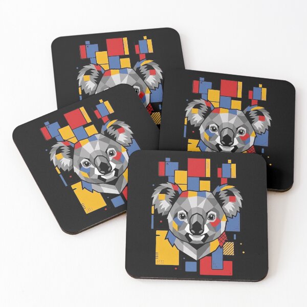 Item preview, Funny Koala Colorful Blocks Geometric Art Boys Girls Kids designed and sold by FurryHavenPH.